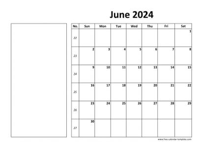 june 2024 calendar boxnotes horizontal